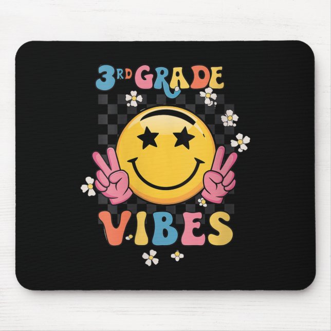 Womens Retro Welcome Back To School Teacher Boys G Mouse Pad (Front)