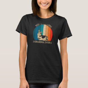 Womens Retro Welsh Corgi Dog Design For Grandma M T-Shirt