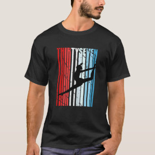 Womens Retro Womens 37th Dancer Birthday Dancing L T-Shirt