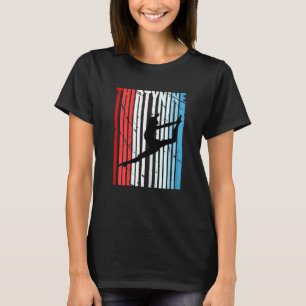 Womens Retro Womens 39th Dancer Birthday Dancing L T-Shirt