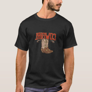 Womens Reverse Cowgirl Drives Me Nuts Western Bac T-Shirt
