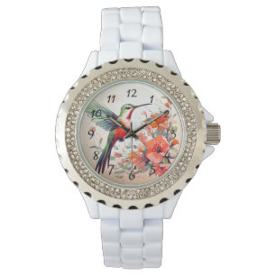 Women's Rhinestone Hummingbird Watch