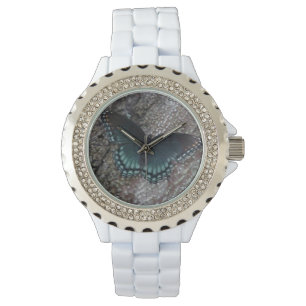 Women's Rhinestone Watch With butterfly
