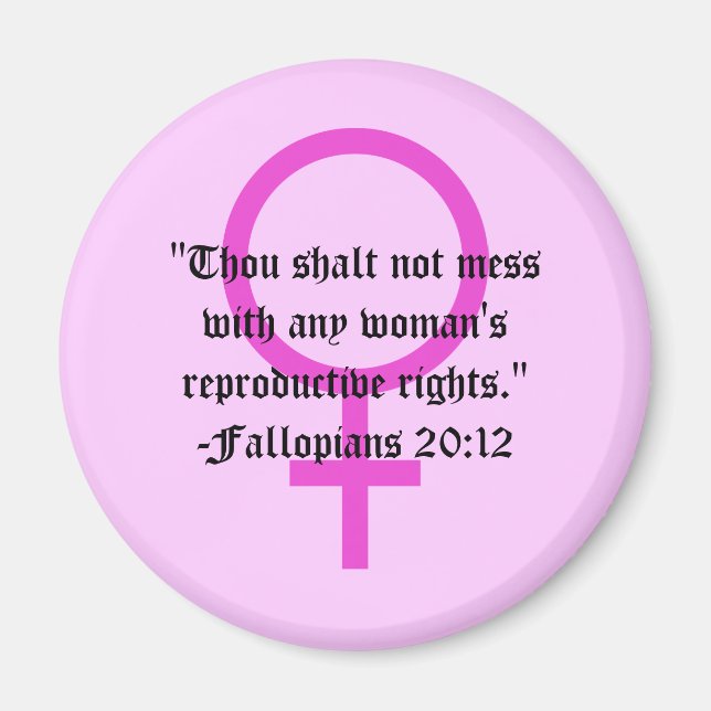 Women's Right to Choose Verse Magnet (Front)