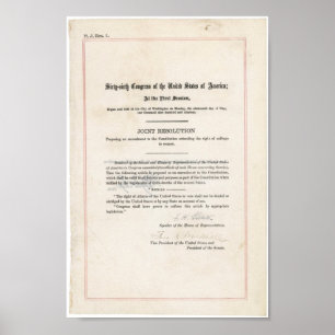 Women's Right To Vote Poster