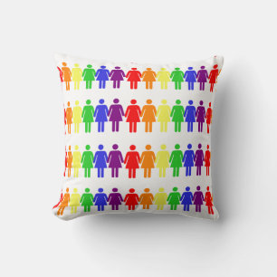 women's rights 2017 LGBTQIA Thunder_Cove Throw Pillow