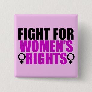 Women's Rights 2 Inch Square Button