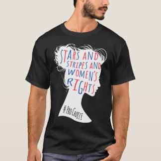 Women'S Rights American Feminist Messy Bun Fundame T-Shirt