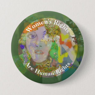 Women's Rights are Human Rights 2 3 Inch Round Button