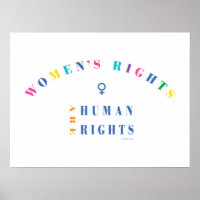 Women's Rights are Human Rights, Equality, Poster