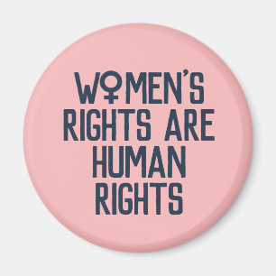 "Women's Rights Are Human Rights" Feminist Magnet