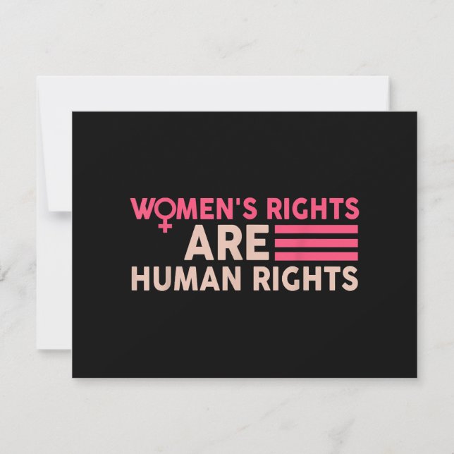 Women's Rights Are Human Rights Holiday Card (Front)