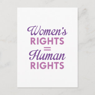 Women's Rights Are Human Rights Postcard