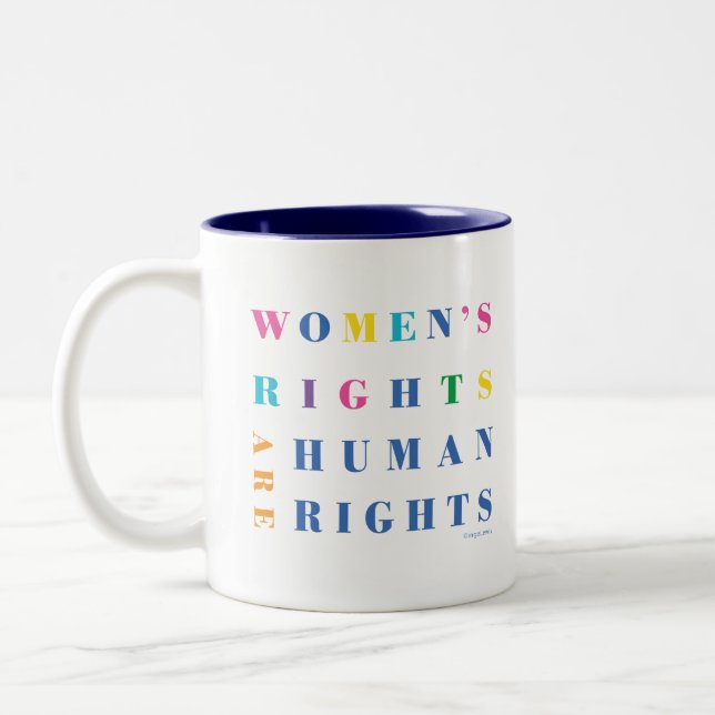 Women's Rights are Human Rights, Tea Coffee Mug (Left)