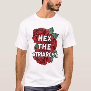 Women's Rights Hex The Patriarchy Floral Feminist T-Shirt