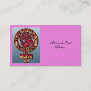 women's rights LGBTQIA Thunder_Cove Business Card