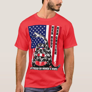 Womens Rights Reproductive Health American Flag Do T-Shirt