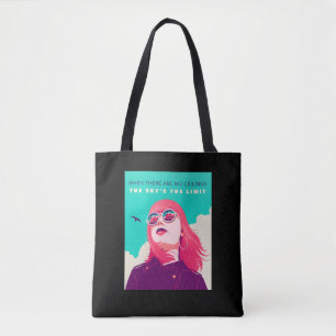 Women's Rights The sky’s the limit Illustration Tote Bag
