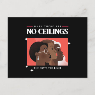 Women's Rights   When there are no ceilings BLM  Postcard