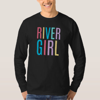 Women's River Girl Cute Summer Vintage Tubing Floa T-Shirt
