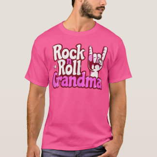 Womens Rock N Roll Grandma Loves Pop Wonderful Mom T-Shirt