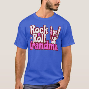 Womens Rock N Roll Grandma Loves Pop Wonderful Mom T-Shirt