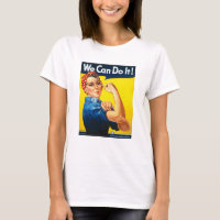 Women's Rosy the Riveter T Shirt - We Can Do It
