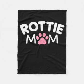 Womens Rottie Mom Apparel Rottweiler Owner Lover Fleece Blanket
