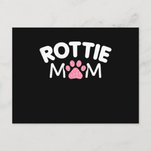 Womens Rottie Mom Apparel Rottweiler Owner Lover Postcard