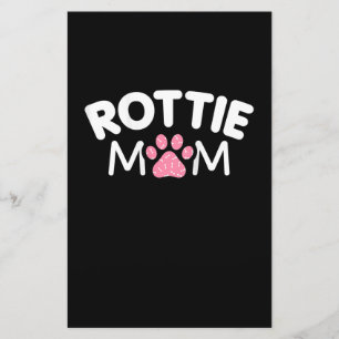 Womens Rottie Mom Apparel Rottweiler Owner Lover Stationery