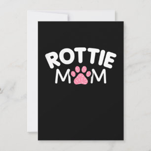 Womens Rottie Mom Apparel Rottweiler Owner Lover Thank You Card