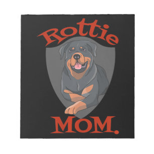 Womens Rottie Mom Premium Notepad