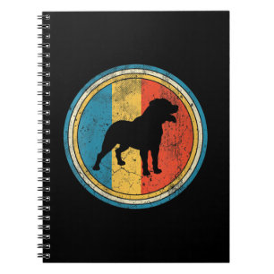 Womens Rottweiler Dog Lover Distressed Notebook