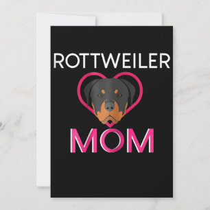 Womens Rottweiler Mom Announcement