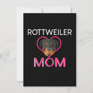 Womens Rottweiler Mom Thank You Card