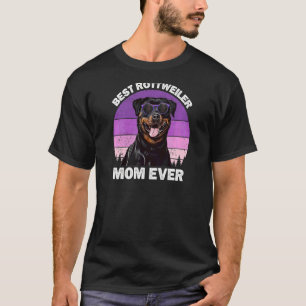 Womens Rottweiler Mom Vintage Mother's Day Rotty T-Shirt