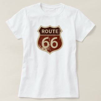 Women's ROUTE 66 Historic Road Sign | Landmark T-Shirt