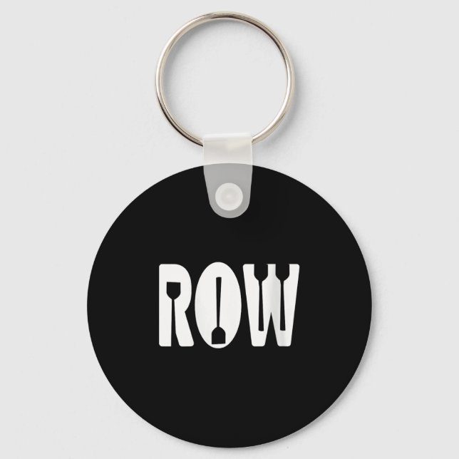 Womens Rowing Paddle Minimalist Crew Team Enthusia Keychain (Front)