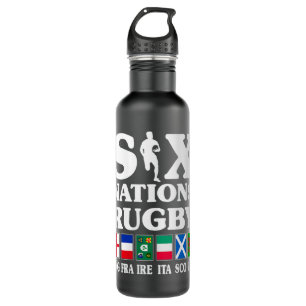 Womens Rugby 6 Nations England France Ireland Ital 710 Ml Water Bottle
