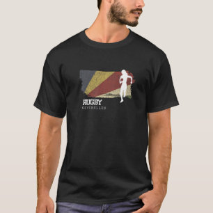 Womens Rugby Player Seychelles Flag Sports Rugby T-Shirt