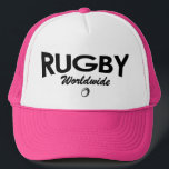 Women's Rugby Trucker Hat<br><div class="desc">Rugby Worldwide is a new collection of rugby inspired apparel based in Los Angeles. Basketball has Nike, soccer has Adidas now rugby will have Rugby Worldwide Apparel! Our label will focus on the sport without any affiliation with a specific country, region or team and will produce apparel designs that reflect...</div>