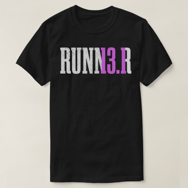 Womens Runner Half Marathon 13 T-Shirt (Design Front)