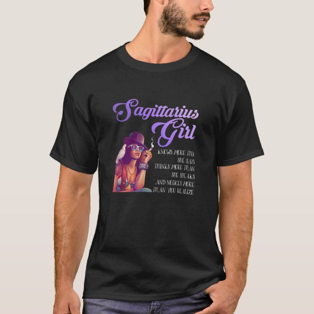 Womens Sagittarius Girls Born In November 22 - Dec T-Shirt (Front)