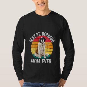 Womens Saint Bernard Mom Funny Vintage St Bernard T-Shirt