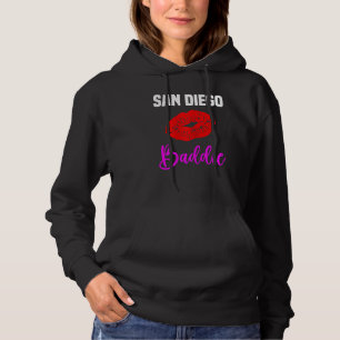 Womens San Diego Lips City San Diego Baddie Hoodie