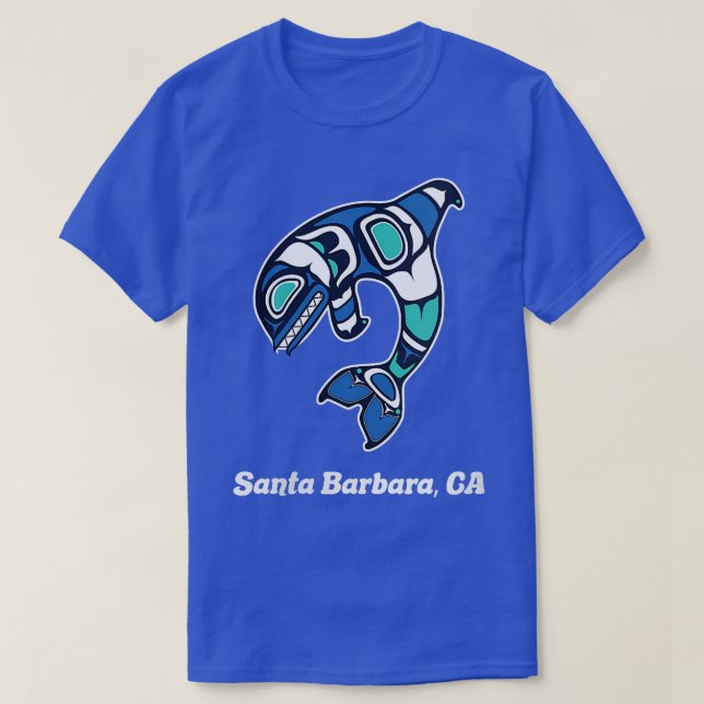 Womens Santa Barbara CA Native American Tribal Orc T-Shirt (Design Front)