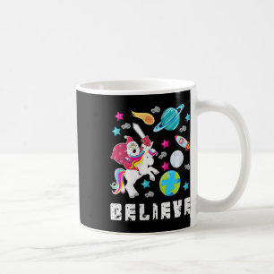 Womens Santa Believe Ugly Christmas Sweater Christ Coffee Mug