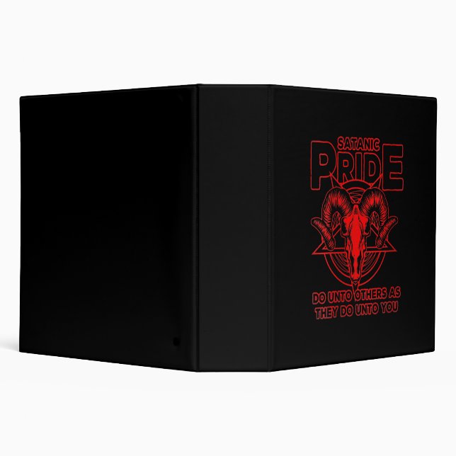 Womens Satanic Pride Satanism Pagan Goat Satan Binder (Background)
