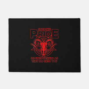 Womens Satanic Pride Satanism Pagan Goat Satan Doormat