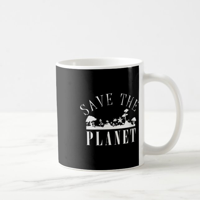 Womens Save The Planet Environmental Protection Coffee Mug (Right)